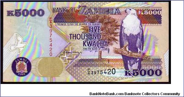 5000 Kwacha
Pk 41a Banknote