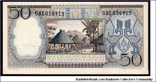 Banknote from Indonesia year 1964