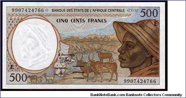 *CENTRAL AFRICAN STATES*
________________

500 Francs__

Pk 401L-New__

Country Code -L-
 Banknote