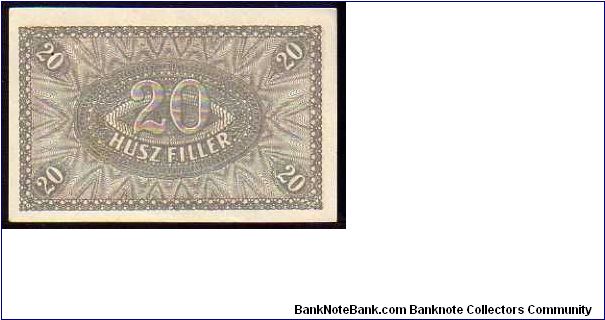 Banknote from Hungary year 1920