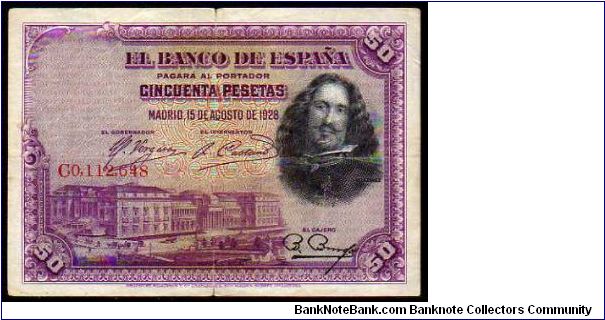 50 Pesetas
Pk 75a Banknote