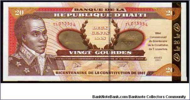 20 Gourdes
Pk 271 Banknote
