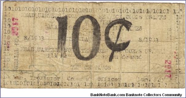 SMR-172 Samar 10 centavos note. Banknote