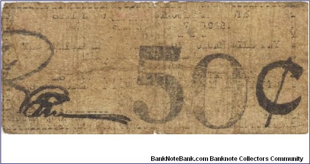 SMR-334 Samar 50 centavos note. Banknote