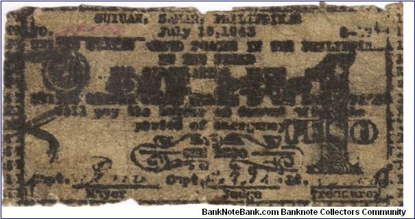 SMR-425 Samar 1 Peso note. Banknote