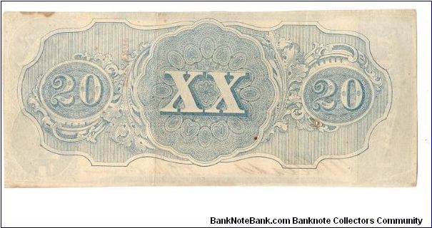 Banknote from USA year 1863