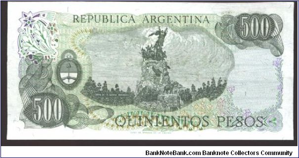 Banknote from Argentina year 1977