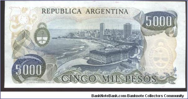 Banknote from Argentina year 1977