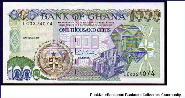 1000 Cedis
Pk 32 Banknote