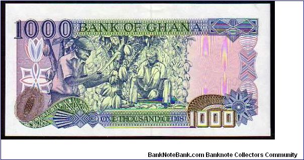 Banknote from Ghana year 2001