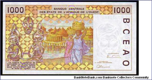 Banknote from West African States year 1999