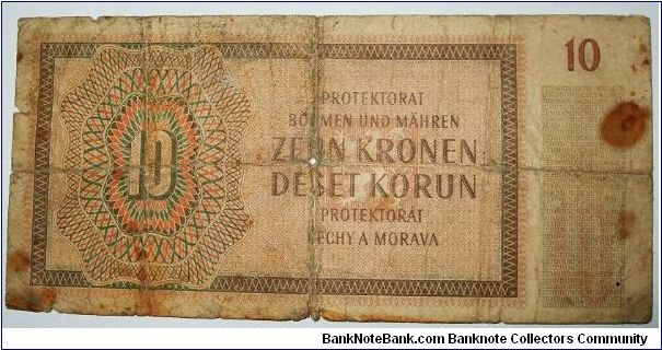 Banknote from Czech Republic year 1942