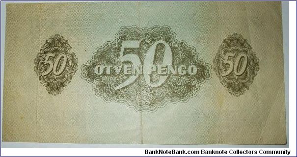 Banknote from Hungary year 1944