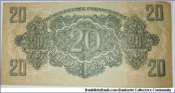 Banknote from Hungary year 1944