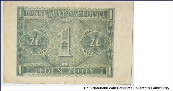 Banknote from Poland year 1941