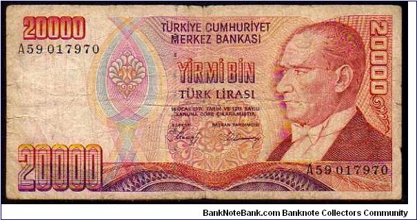 20'000 Turk Lirasi

Pk 201
==================
l.1970
================== Banknote