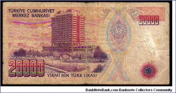 Banknote from Turkey year 1990