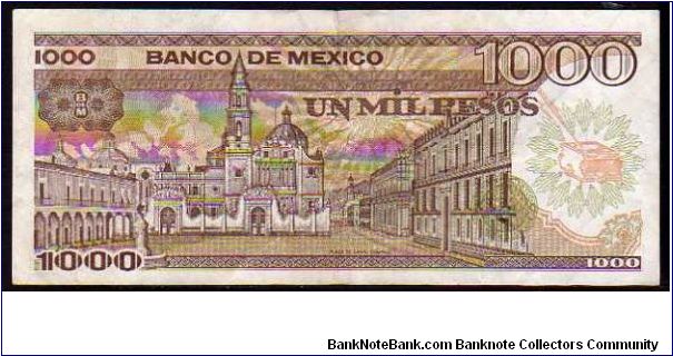 Banknote from Mexico year 1985