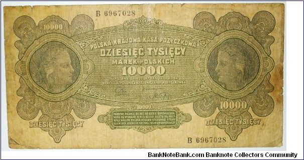 10000 marka 1922 Banknote
