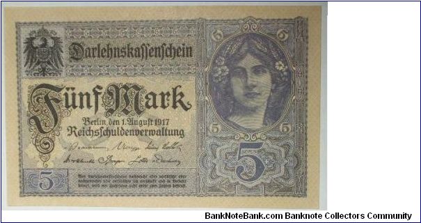 5 mark 8 digits series Banknote