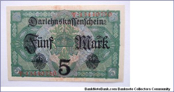 Banknote from Germany year 1917