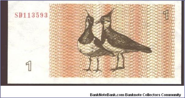 Banknote from Lithuania year 1992