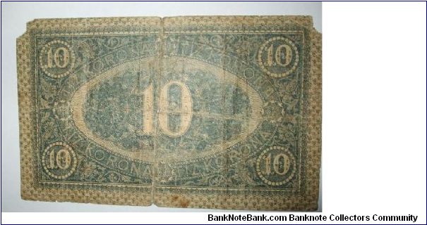 Banknote from Hungary year 1919