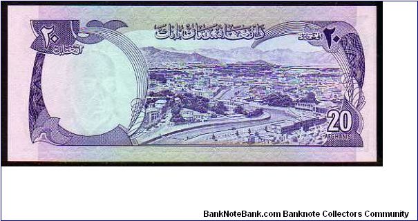 Banknote from Afghanistan year 1973