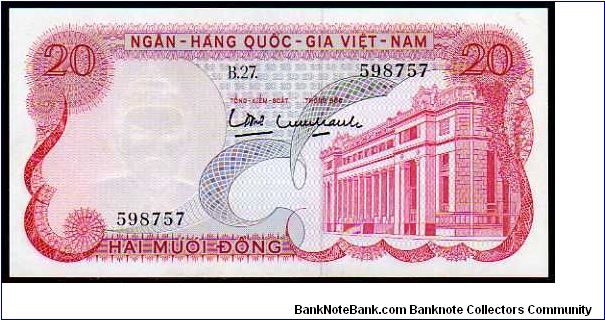 (Vietnam - South)

20 Dong
Pk 24 Banknote