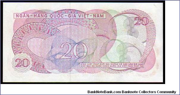 Banknote from Vietnam year 1969