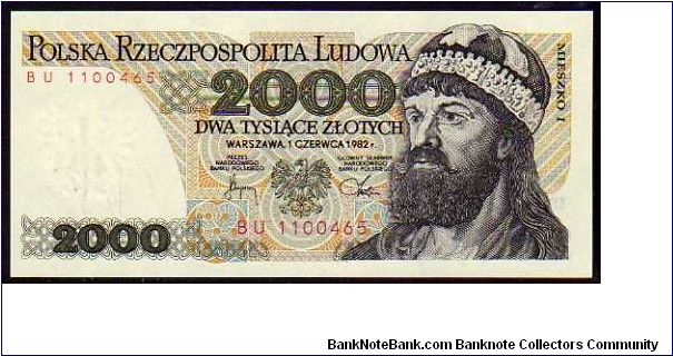 2000 Zlotych
Pk 147c Banknote