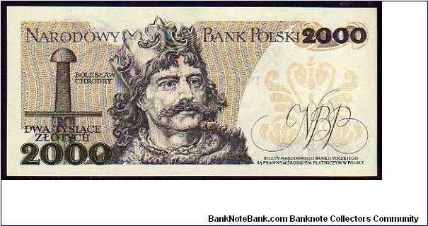 Banknote from Poland year 1982