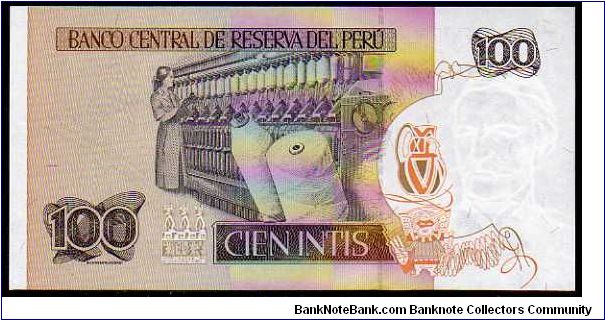 Banknote from Peru year 1987