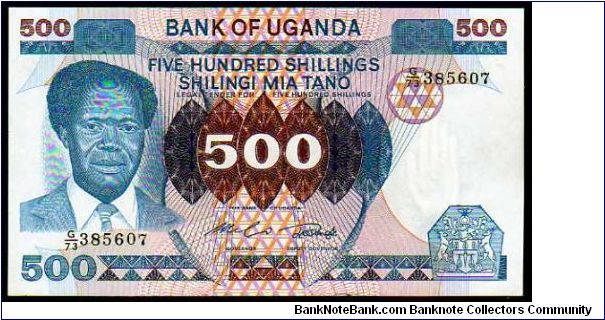 500 Shillings
Pk 22 Banknote