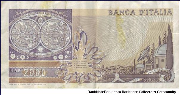 Banknote from Italy year 1973