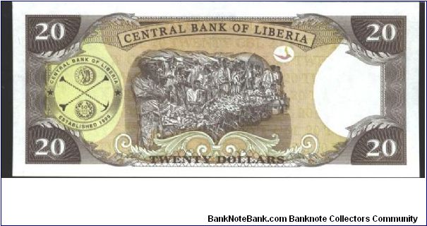 Banknote from Liberia year 2004