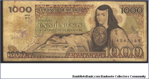 Dark brown and brown on multicolour underprint. Similar to #80 but radiant quill pen printed over watermark area at left. Banknote