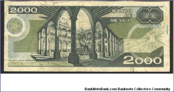 Banknote from Mexico year 1989