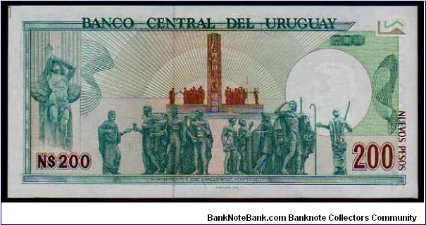 Banknote from Uruguay year 1986