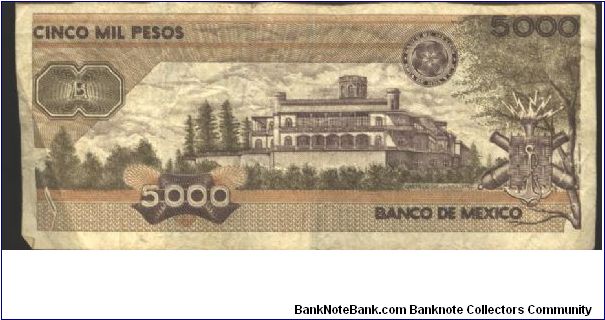 Banknote from Mexico year 1989