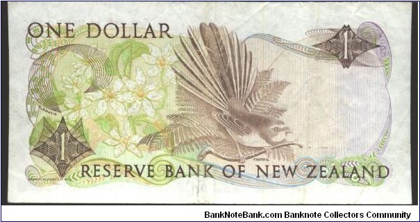 Banknote from New Zealand year 1987