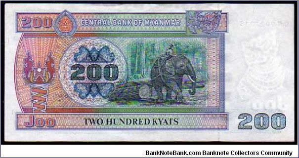 Banknote from Myanmar year 1991