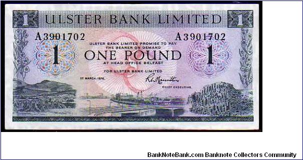 (Ireland - Northern)

1 Pound
Pk 325b

(Ulster Bank) Banknote