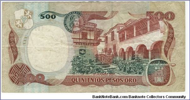 Banknote from Colombia year 1990