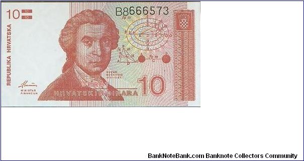 Banknote from Croatia year 1991