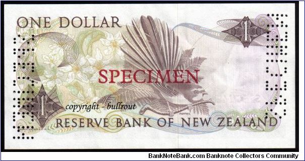 Banknote from New Zealand year 1981