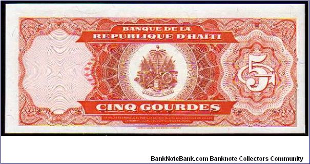 Banknote from Haiti year 1989