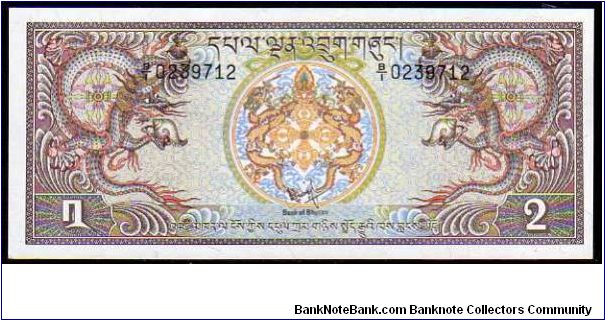 2 Ngultrum__
Pk 6 Banknote