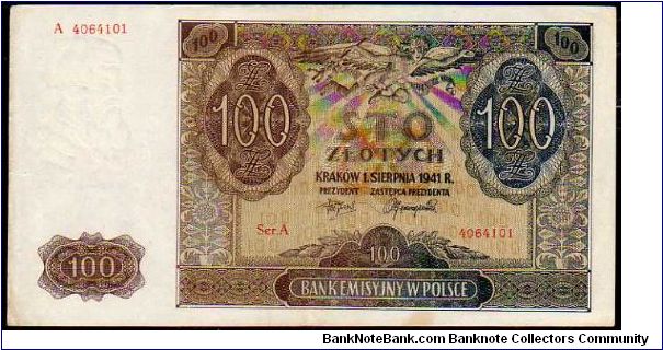 100 Zlotych
Pk 103 Banknote