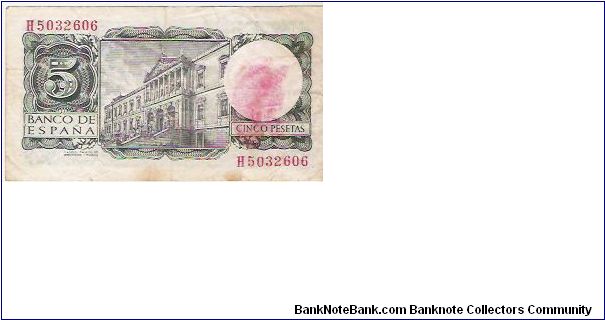Banknote from Spain year 1954